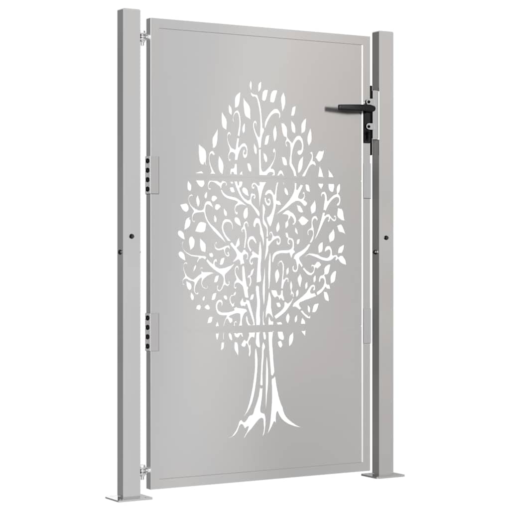 Vidaxl poort 105x155 cm conception d'arbre Cortenstaal