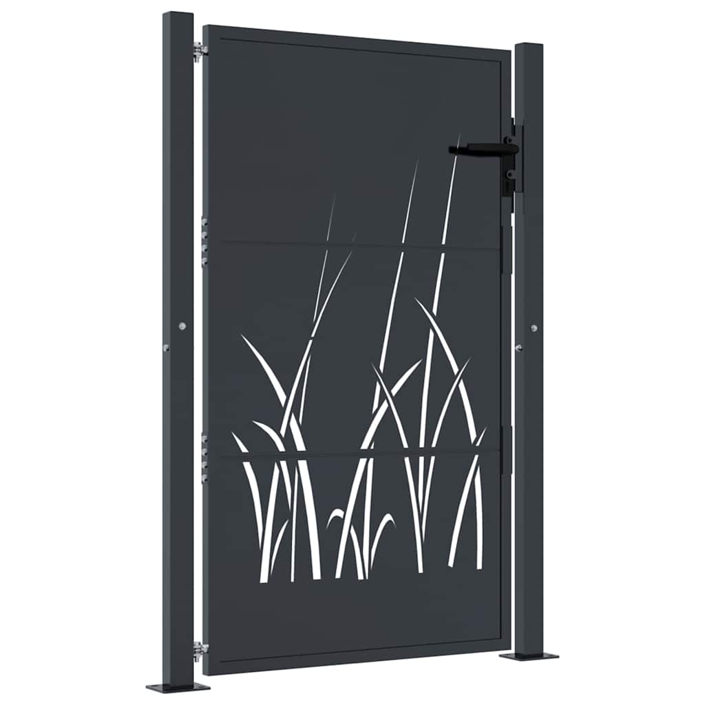 Port vidaxl 105x155 cm avec anthracite en acier de conception d'herbe - Colorant