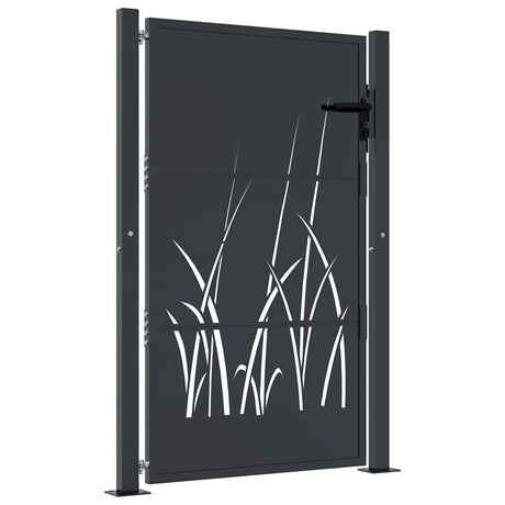Port vidaxl 105x155 cm avec anthracite en acier de conception d'herbe - Colorant
