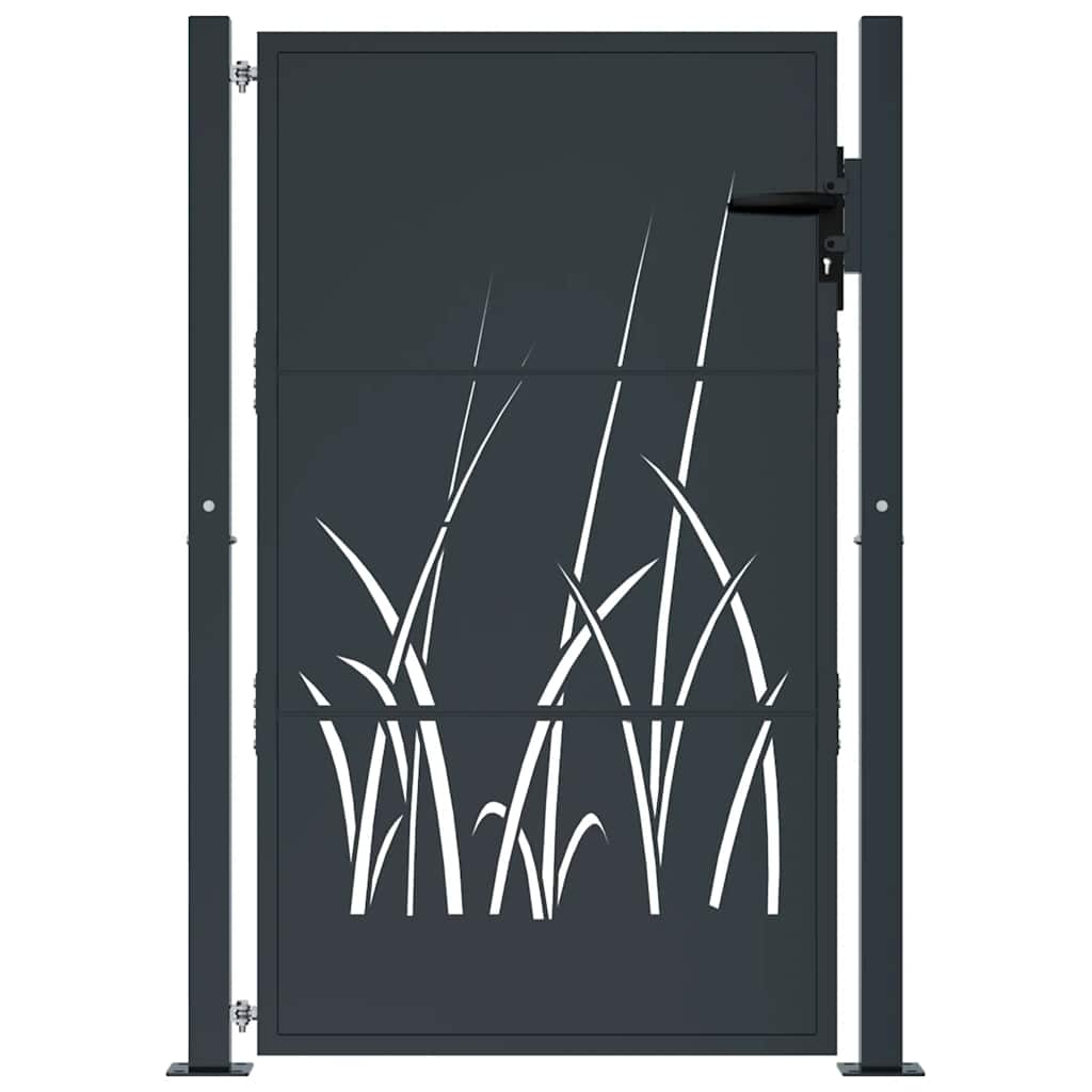 Port vidaxl 105x155 cm avec anthracite en acier de conception d'herbe - Colorant