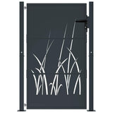 Port vidaxl 105x155 cm avec anthracite en acier de conception d'herbe - Colorant