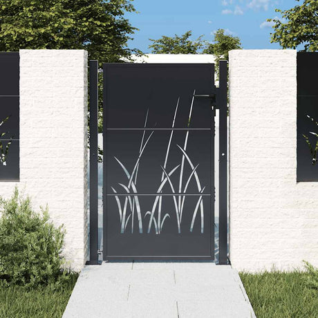 Port vidaxl 105x155 cm avec anthracite en acier de conception d'herbe - Colorant