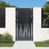 Port vidaxl 105x180 cm avec anthracite en acier de conception d'herbe -colore