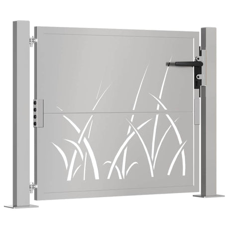 Vidaxxl portail gazon design 100x100 cm acier corten