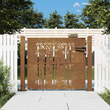 Port vidaxl avec conception de bambou 105x105 cm en acier