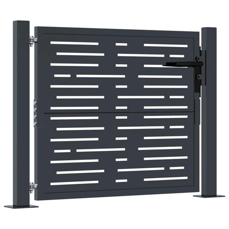 Portail Vidaxx 100x100 cm avec carré en acier anthracite
