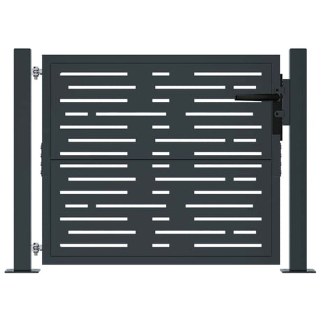 Portail Vidaxx 100x100 cm avec carré en acier anthracite