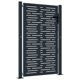 Port vidaxl 105x130 cm avec anthracite en acier carré -colore