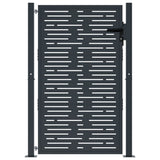 Port vidaxl 105x130 cm avec anthracite en acier carré -colore
