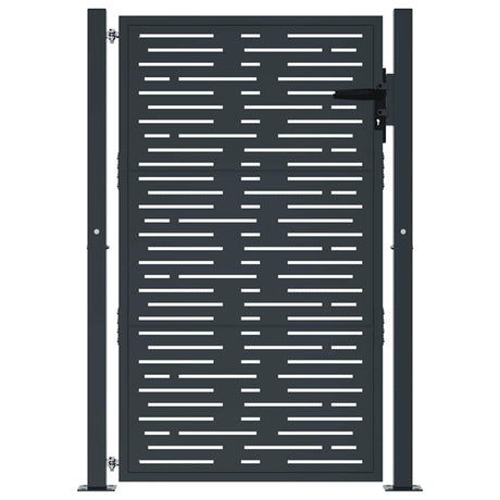 Port vidaxl 105x155 cm avec anthracite en acier carré -colore