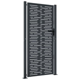 Port vidaxl 105x205 cm avec anthracite en acier carré -colore