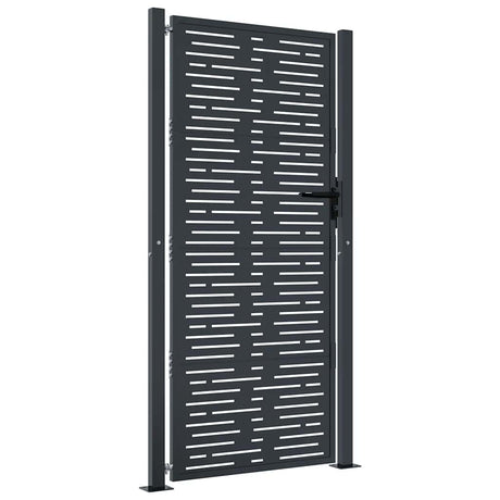 Port vidaxl 105x205 cm avec anthracite en acier carré -colore