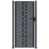 Port vidaxl 105x205 cm avec anthracite en acier carré -colore