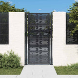 Port vidaxl 105x205 cm avec anthracite en acier carré -colore