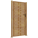 Portail Vidaxxl 105x205 cm carré en acier corten