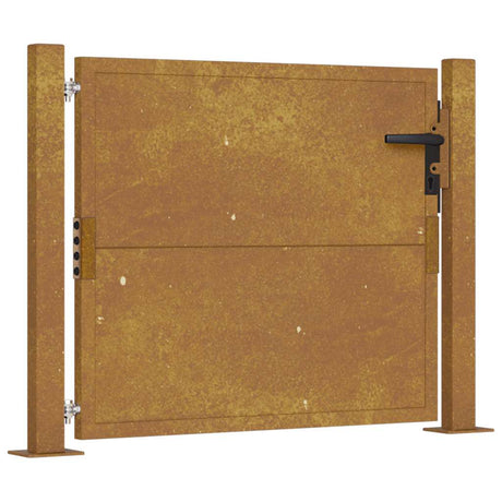 Portail Vidaxxl 105x80 cm acier corten