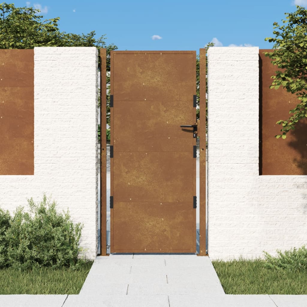 Portail Vidaxxl 105x180 cm acier corten