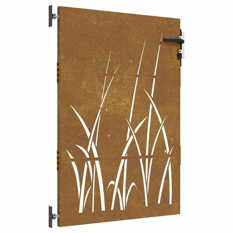Vidaxl poort 85x150 cm conception d'herbe Cortenstaal