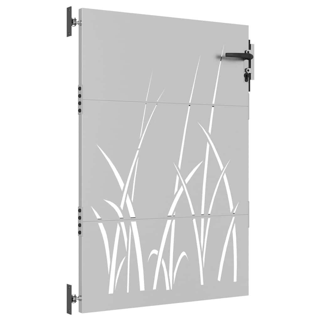 Vidaxl poort 85x150 cm conception d'herbe Cortenstaal