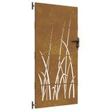 Vidaxl Port 85x200 cm Design d'herbe Cortenstaal