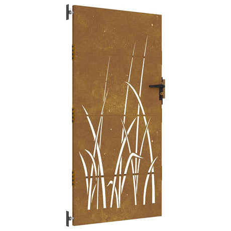 Vidaxl Port 85x200 cm Design d'herbe Cortenstaal
