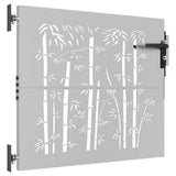 Vidaxl poort 85x75 cm Design Bamboo Cortenstaal