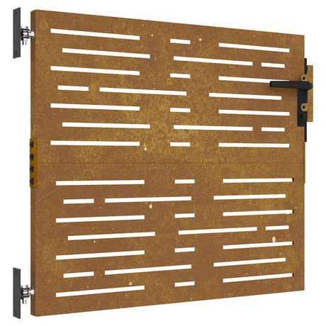 Portail Vidaxxl 85x100 cm carré en acier corten