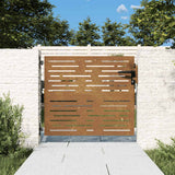 Portail Vidaxxl 85x100 cm carré en acier corten