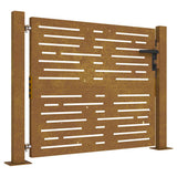 Portail Vidaxxl 105x105 cm carré en acier corten