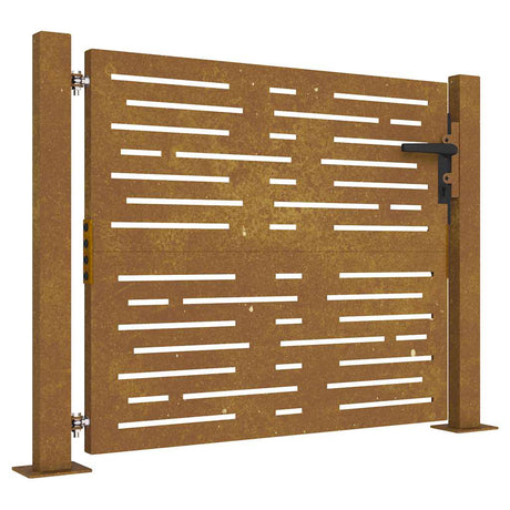 Portail Vidaxxl 105x105 cm carré en acier corten