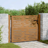 Portail Vidaxxl 105x105 cm carré en acier corten