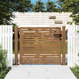 Portail Vidaxxl 105x105 cm carré en acier corten