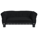 Vidaxl Dog Basket 70x45x30 cm Velvet noir