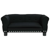 Vidaxl Dog Basket 70x45x30 cm en cuir artificiel noir