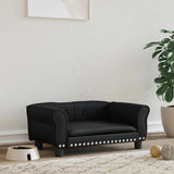 Vidaxl Dog Basket 70x45x30 cm en cuir artificiel noir