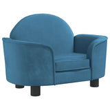 Vidaxxl lit pour chien 66x40x45 cm velours bleu