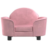 Vidaxxl lit pour chien 66x40x45 cm velours rose