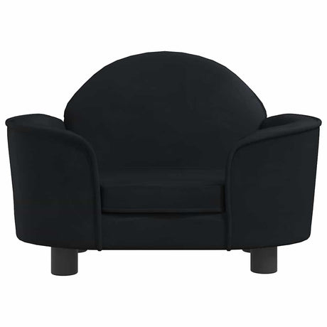 Vidaxl Dog Basket 66x40x45 cm Velvet noir