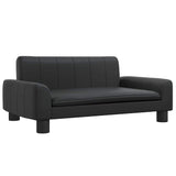 Vidaxxl lit pour chien 70x45x30 cm cuir artificiel noir