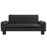 Vidaxxl lit pour chien 70x45x30 cm cuir artificiel noir