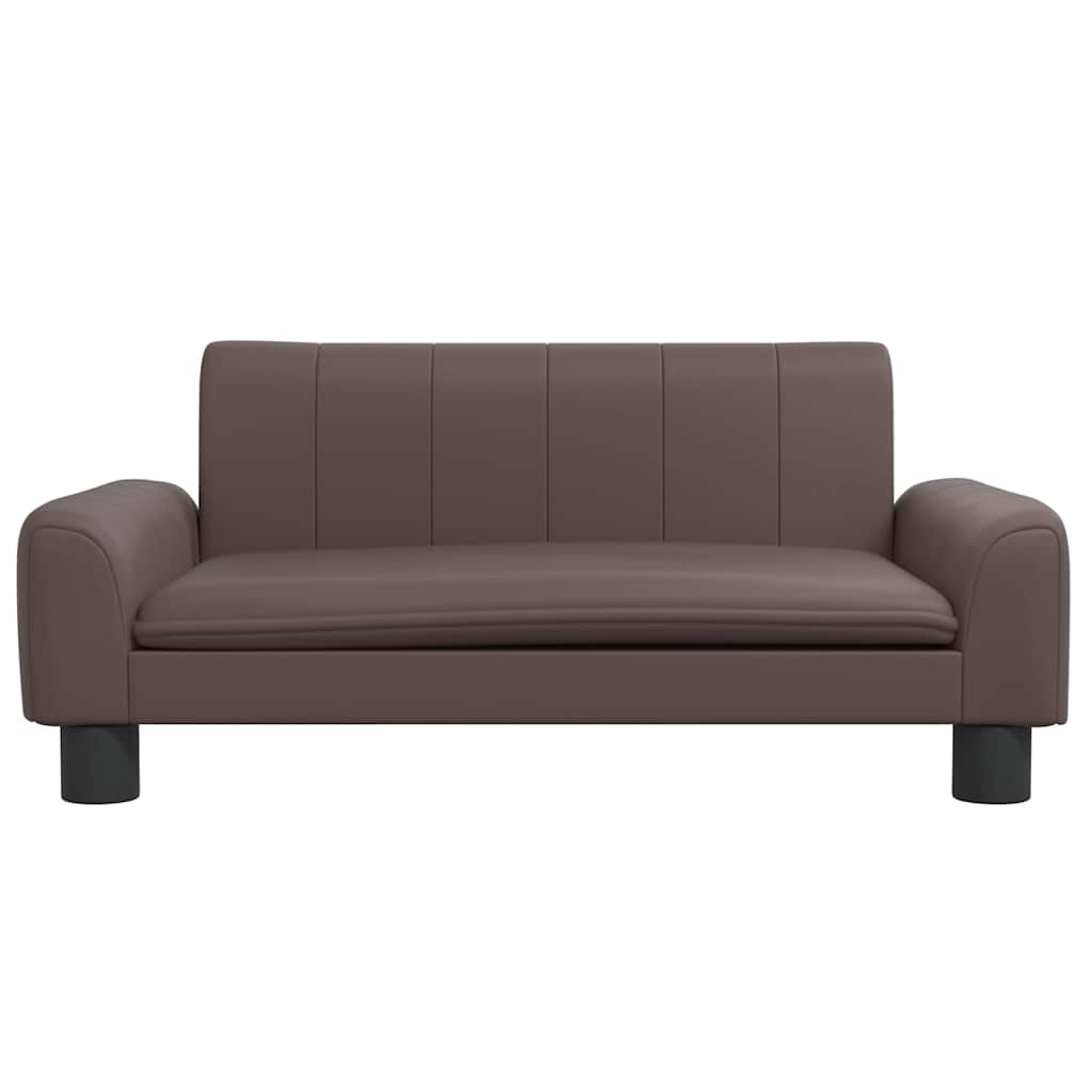 Vidaxxl lit pour chien 70x45x30 cm cuir artificiel marron