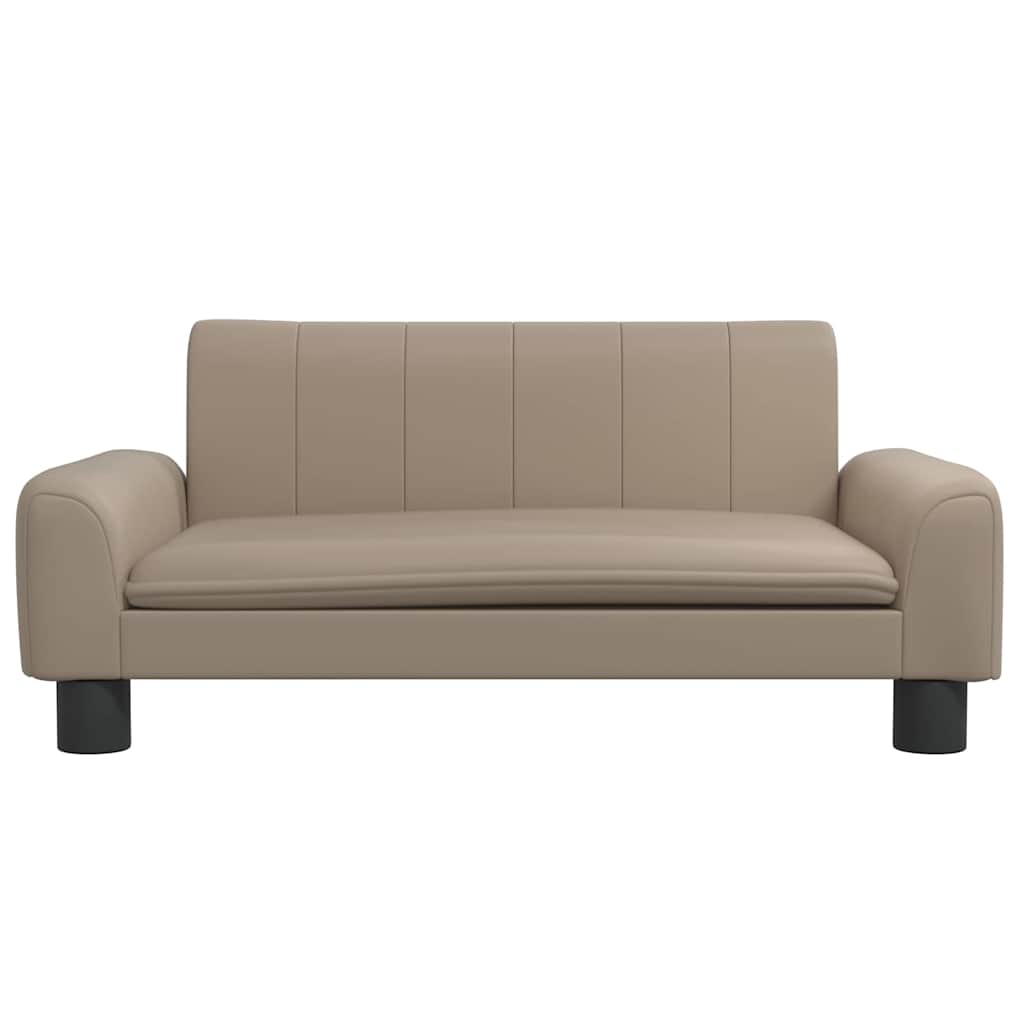 Vidaxxl lit pour chien 70x45x30 cm cuir artificiel couleur cappuccino