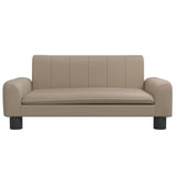 Vidaxxl lit pour chien 70x45x30 cm cuir artificiel couleur cappuccino
