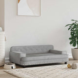 Vidaxl Dog Basket 90x53x30 cm Gris clair en velours