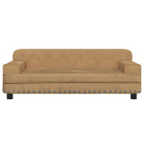 Vidaxl Dog Basket 90x53x30 cm en velours brun