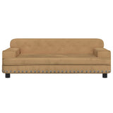 Vidaxxl lit pour chien 90x53x30 cm velours marron