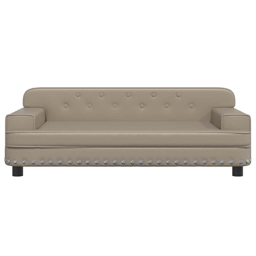 Vidaxl Dog Basket 90x53x30 cm Cappuccinocolide en cuir artificiel