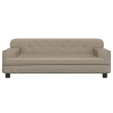 Vidaxl Dog Basket 90x53x30 cm Cappuccinocolide en cuir artificiel