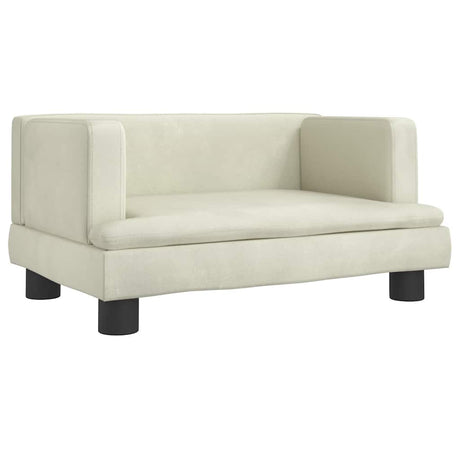 Vidaxxl lit pour chien 60x40x30 cm velours couleur crème
