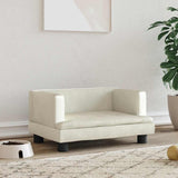 Vidaxxl lit pour chien 60x40x30 cm velours couleur crème
